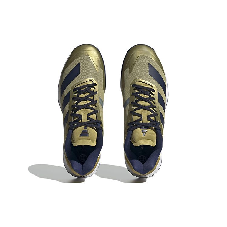 Adidas Adizero Fastcourt Comfortable Trendy Non-Slip Durable Lightweight Low-Top Volleyball Shoes Unisex Sneakers Black Gold HP4309