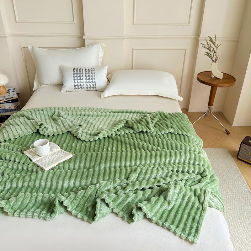 G5Z Плюшевое одеяло-мешок с завязками Кролик: Плотное, универсальное, теплое одеяло для сна и двойное одеяло.