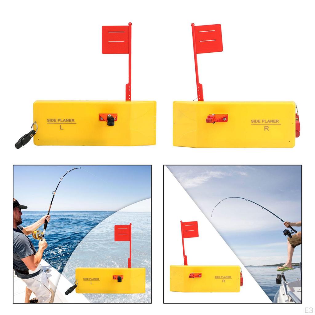 Fishing Planer Board Inline Side Clip Heavy Duty Offshore Gear Trolling River Quick Grip