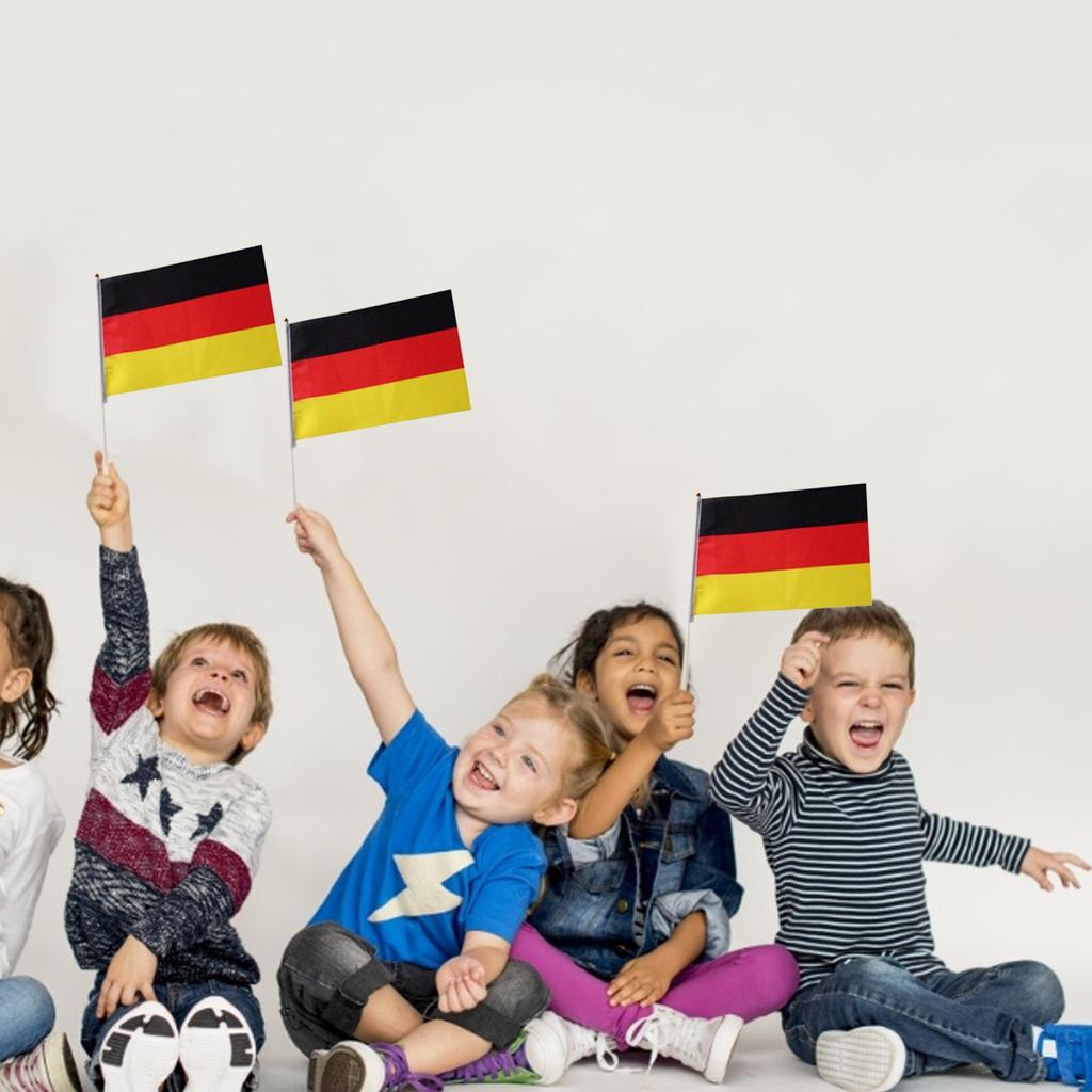 Stripes Rainbow Hand-Waving Flag Polyester Home Decoration 10 Sticks