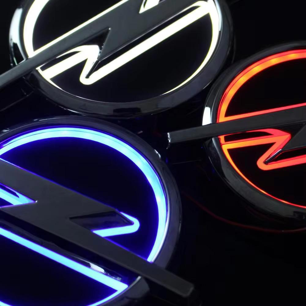 133mm Rear For OPEL Badge Light Auto LED Trunk Emblems 5D Logo Light For OPEL Astra Corsa Mokka Zafira Antara OPEL Tailage Lamp