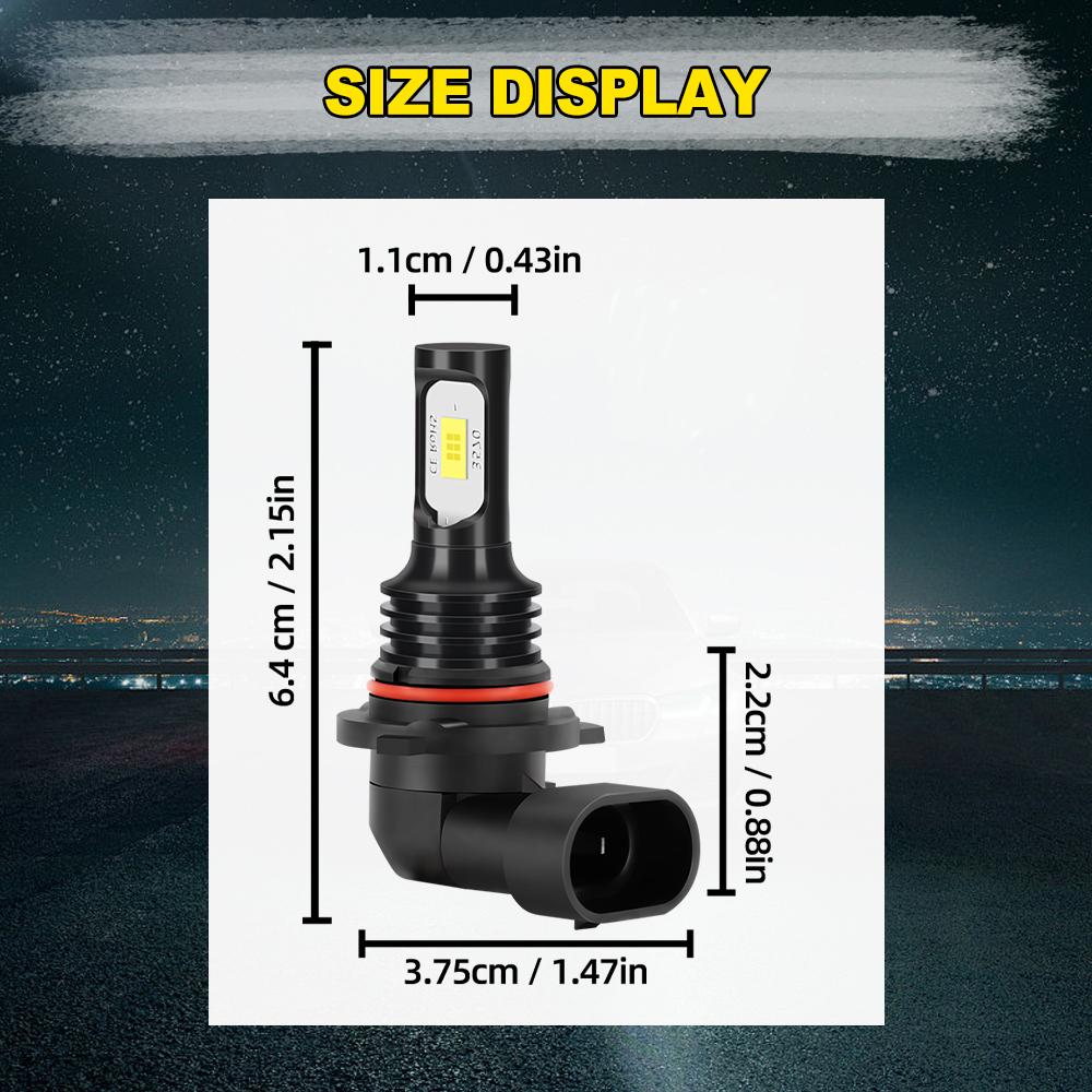 2/6x LED Fog Lights Head Lamp For Toyota 4Runner 2006 2007 2008 2009 Auto High Low Beam 30000LM Headlights 12V 6000K Car Bulbs