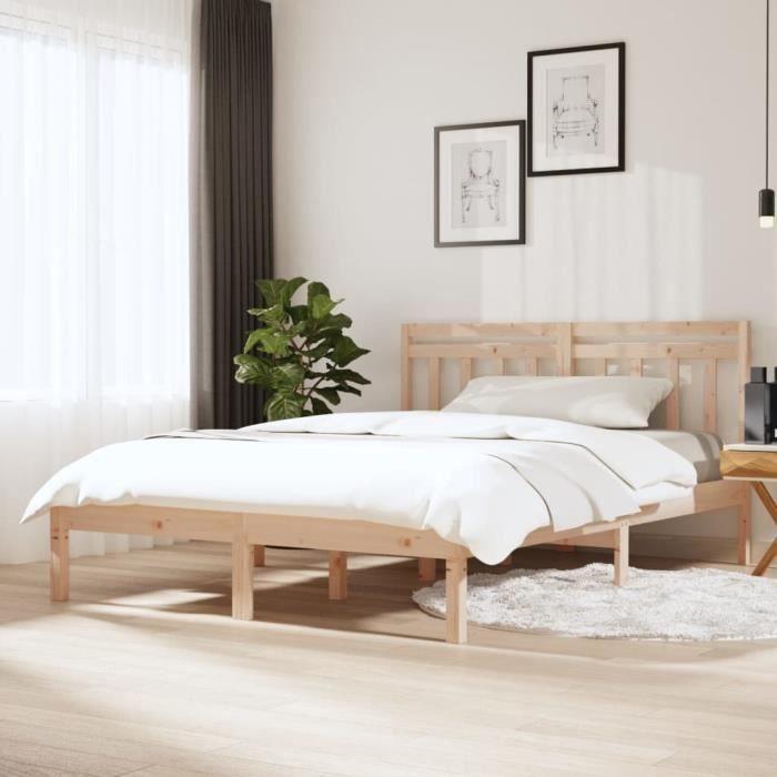 VidaXL Bed Frames Solid Wood 150x200 Cm Extra Large 3100594