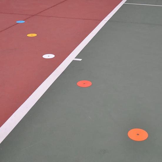 Табличка с маркировкой для тренировок по футболу, нескользящая тренировочная площадка для ловкости, яркий цвет, логотип для тренировок по футболу, круглый диск с препятствиями для тренировок