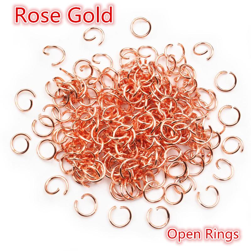 200 шт. гальванизированных железных соединительных колец (3-10mm) для изготовления ювелирных изделий своими руками