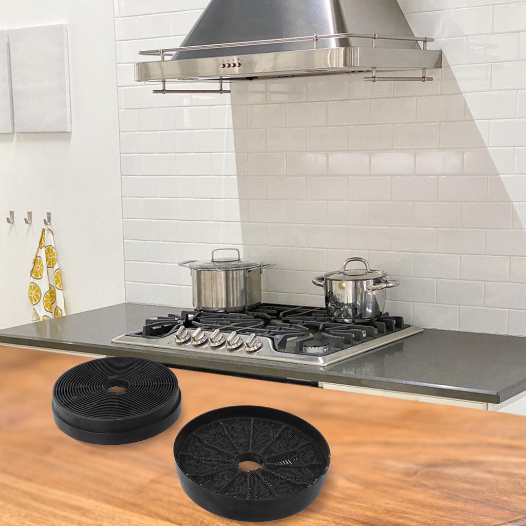 2 ШТ. Кухонные бытовые фильтры с активированным углем для вытяжки 175 мм*175 мм*35 мм Фильтр с активированным углем для вытяжки