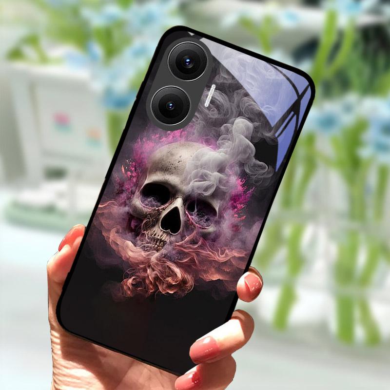 Для Xiaomi Poco F7 5G Чехол Закаленное Стекло Защита Камеры Чехол для Телефона Для Pocophone Poco F 7 PocoF7 Задняя Крышка Coque Fundas