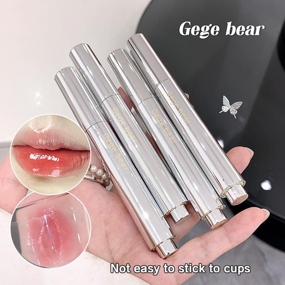 GEGE BEAR Hydrating Solid Lip Gloss Film-Forming Non-Sticky Moisturizing Formula & Silky Texture Lipstick Lightening Lip Lines