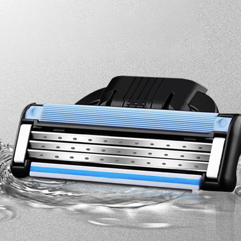 4PCS 3 Layers Shaving Gillettee Razors Blades Men Face Trimmer Blades Male Manual Razor Blades