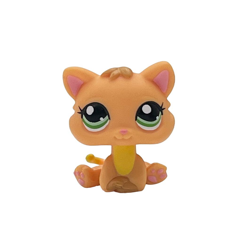 Редкая игрушка Littlest Pet Shop Lps Мини-подставки Котенок с короткой шерстью Старые фигурки Коллекция Al Игрушка на пружинке