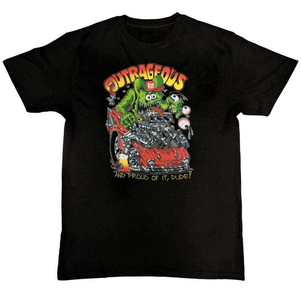 Мужская футболка с забавным графическим принтом Ed Roth Rat Fink Race