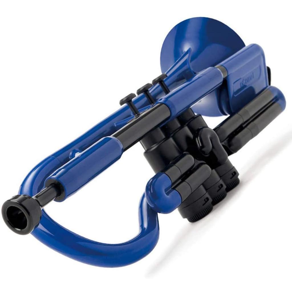 PInstruments Пластиковый духовой инструмент Корнет pCornet Bb Тон Легкий Высокопрочный ABS Биопокрытие Антибактериальное PCORNET1B Синяя сумка и