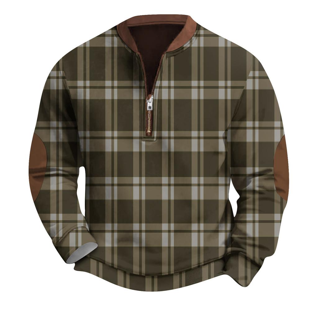 Мужская повседневная толстовка в стиле ретро с градиентным принтом