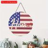 2D плоский 20*20см 1шт Тема флага Sweet Home USA День Независимости деревянная дверная табличка подвеска, Хорошее качество макет украшение для дома американский флаг табличка