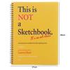 This Is Not a Sketchbook It's an Art Class Drawing Book with Lined Blank Pages for Kids Adults Easy Step Practices Sketchpa