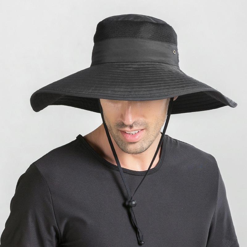 Летняя уличная шляпа от солнца женская шляпа шляпа для рыбалки дышащая солнцезащитная с большими полями солнцезащитная шляпа-ведро