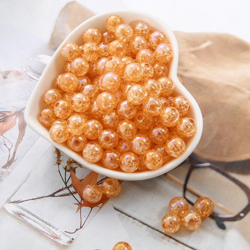 Акриловые AB Бусины Круглые Пузырьки с Дроблеными Цветками для Изготовления Браслетов и Ювелирных Изделий своими руками