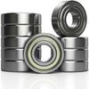 10Pcs 6200 6201 6202 6203-ZZ Deep Groove Ball Bearings, Double Metal Sealed