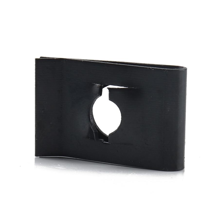 120 X U-образная автомобильная гайка-клипса с лепестками №14 черная для внутренней декоративной панели