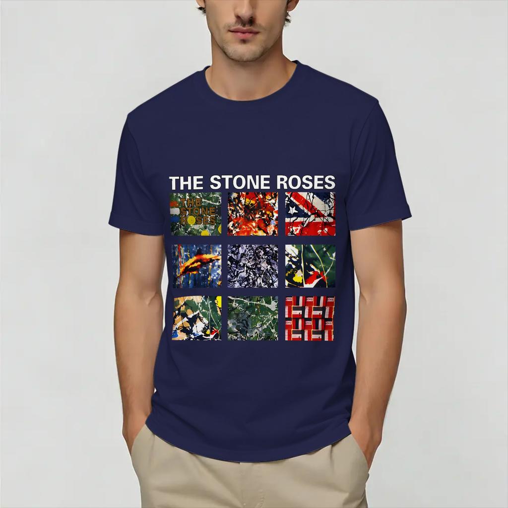 The Stone Roses Tshirt Summer Cotton Tshirts For Unisexs Popular Design Tshirt Short Sleeve Y2k Casual Top Tees