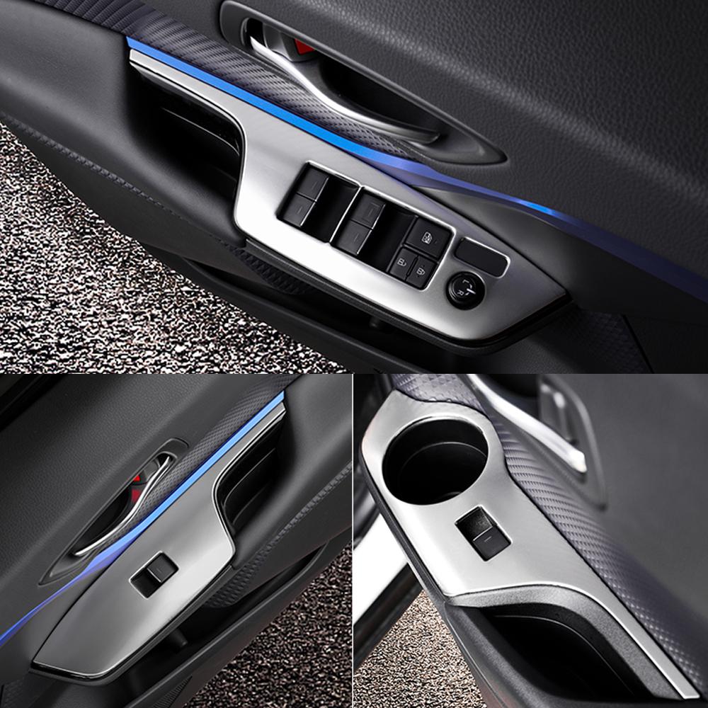 Автомобильные аксессуары для Toyota C-HR CHR AX10 2016-2022 панель управления окном, кнопка подъема, накладка, наклейка, рамка