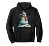 Snowman Christmas Motif Art Family Snowman Hoodie X-mas