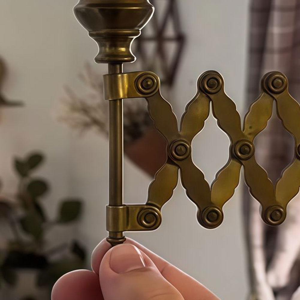 Extending Taper Candle Holder, Vintage Expanding Taper Wall-Mounted Antique Candle Sconce For H F3R3