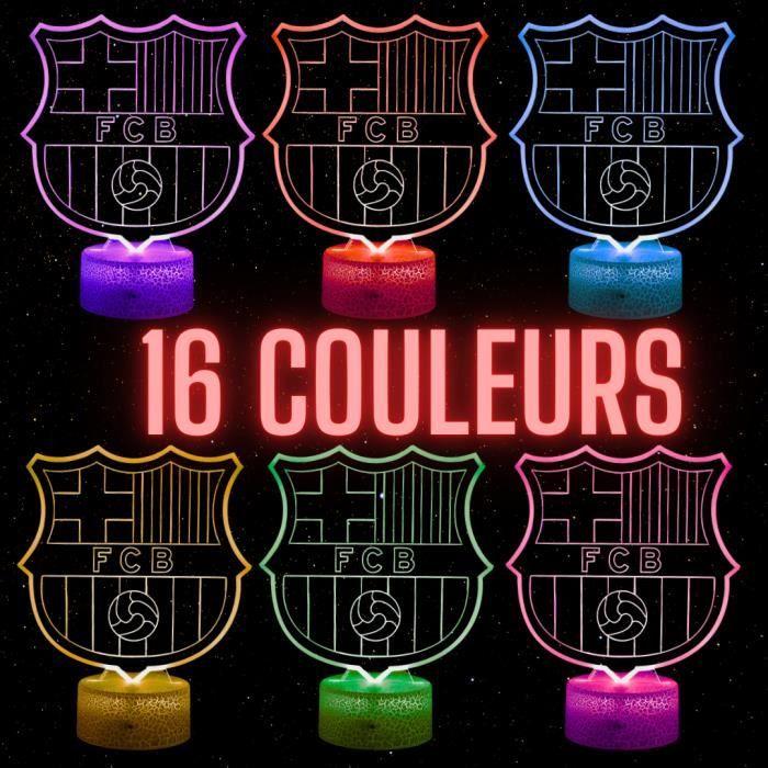 Lampe De Chevet 3D LED - FC Barcelone - Multicolore - Tactile - Rechargeable USB - Décorative