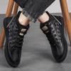 Мужские ботильоны Зимние высокие кожаные туфли Модные хлопковые ботильоны Деловая повседневная обувь для отдыха на природе Мужские кроссовки