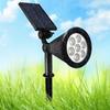 Waterproof 2pcs 7LED Solar Lawn Lights Spotlights Outdoor Garden Yard Landscape Spike Light