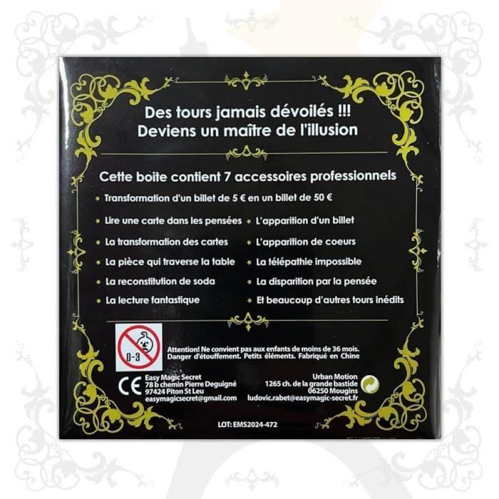 Coffret Magie - Magic Secret - 35 Tours de Magie - Illusions et Mentalisme - À partir de 10 ans