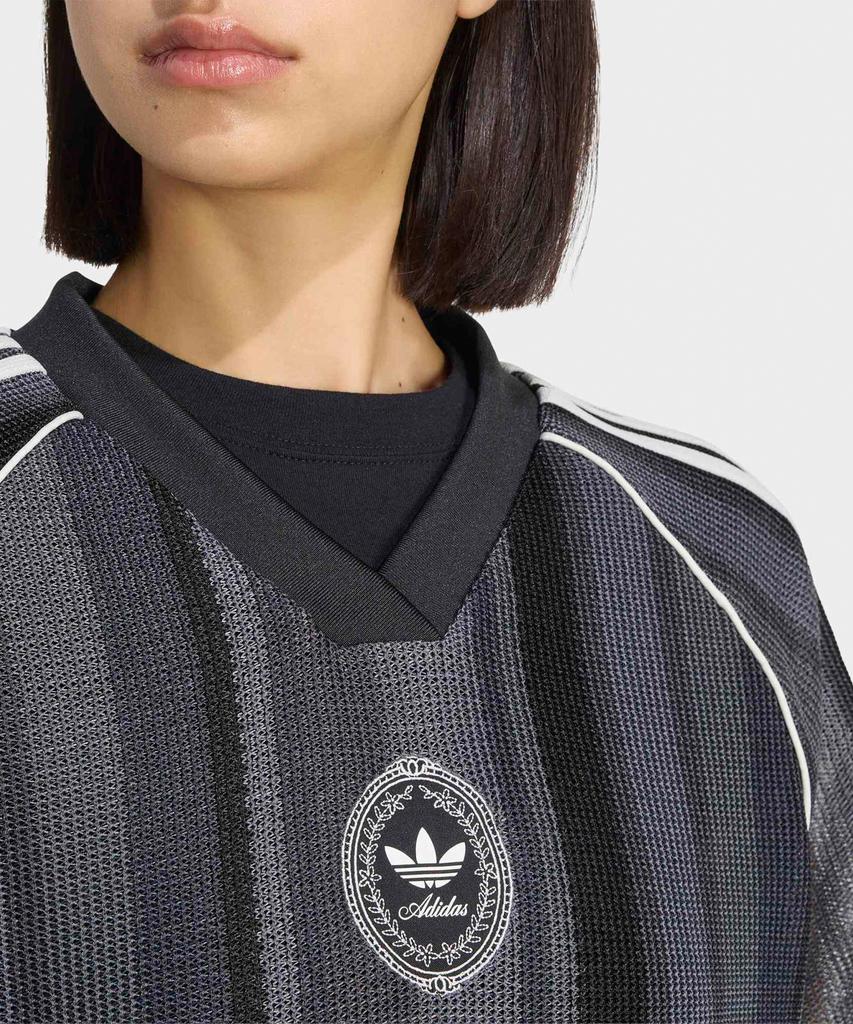adidas Летний вязаный джерси оверсайз с блеском - Черный / Ky3163