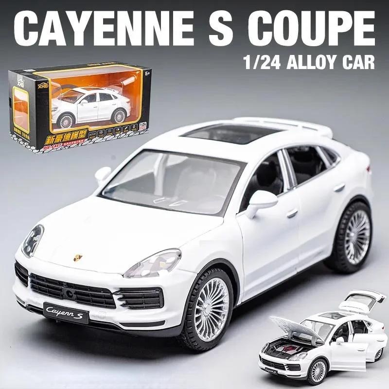 ADY4 1:24 Porsche Cayenne S Turbo SUV Alloy Car Model Diecasts Metal Toy Car Model Simulation Sound Light Collection Kids Gift F384