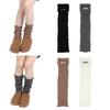 Warm Knitted Leg Warmers Stacked Ankle Warmer Academy Style Boot Stockings  Women