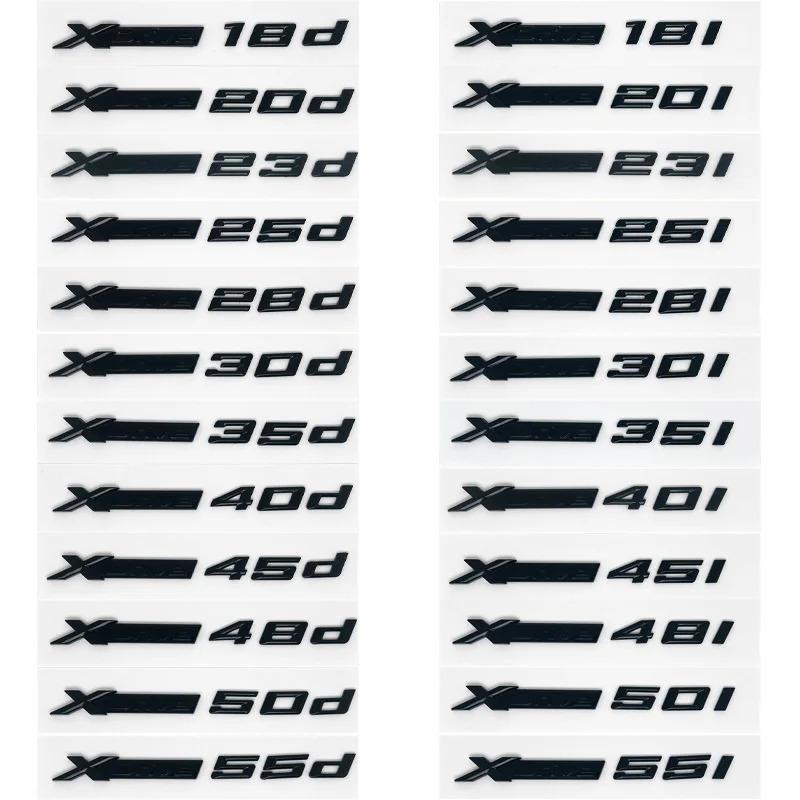 3D Xdrive 20d 30d 35d 40d 50d 20i 25i 30i Car Fender Emblem Trunk Badge Sticker for BMW X1 X3 X4 X5