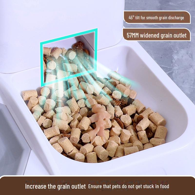 Automatic Pet Fountain & Feeder - Keeps Cats & Dogs Hydrated Without Wetting Mouth