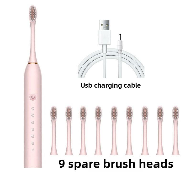 Электрическая зубная щетка для взрослых и детей, универсальная перезаряжаемая звуковая автоматическая зубная щетка с мягкой щетиной для пар