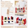 Монтессори Деревянный Молоток Игрушка Тренировка Мелкой Моторики Детей Сенсорная Игра Набор для Распознавания Цветов Развивающая Игрушка для Детей с Аутизмом