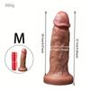 XXL 33СМ Супер Толстый и Длинный Реалистичный Пенис | Огромный Дилдо из Жидкого Силикона с Мощной Присоской | Мягкий Двухслойный Мастурбатор для Женщин