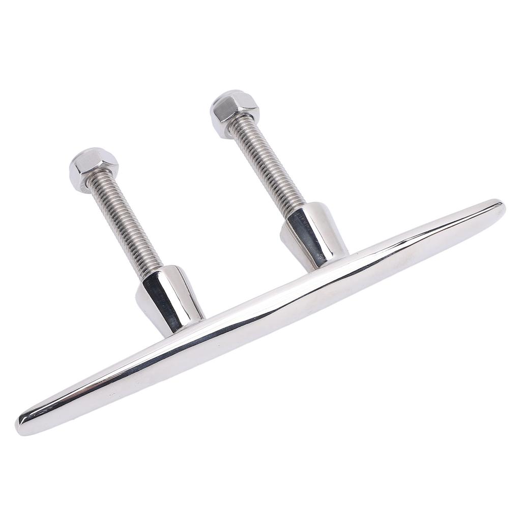 6 Inches Boat Cleat 316 Stainless Steel Polished Dock Cleats Tie Down for RV Yacht Cargo Ship Speedboat