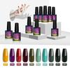 PHOENIXY 2 Types Nail Gel Polish Set - 10PCS Kit, Semi-Permanent Soak Off Base Top Coat for Manicure, Hybrid Varnishes, Gel Nail Art