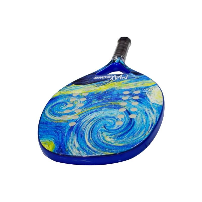 MAXSONG Carbon Beach Ракетка Пляжный мяч Спортивная ракетка Ракетка из углеродного волокна Рюкзак с принтом логотипа