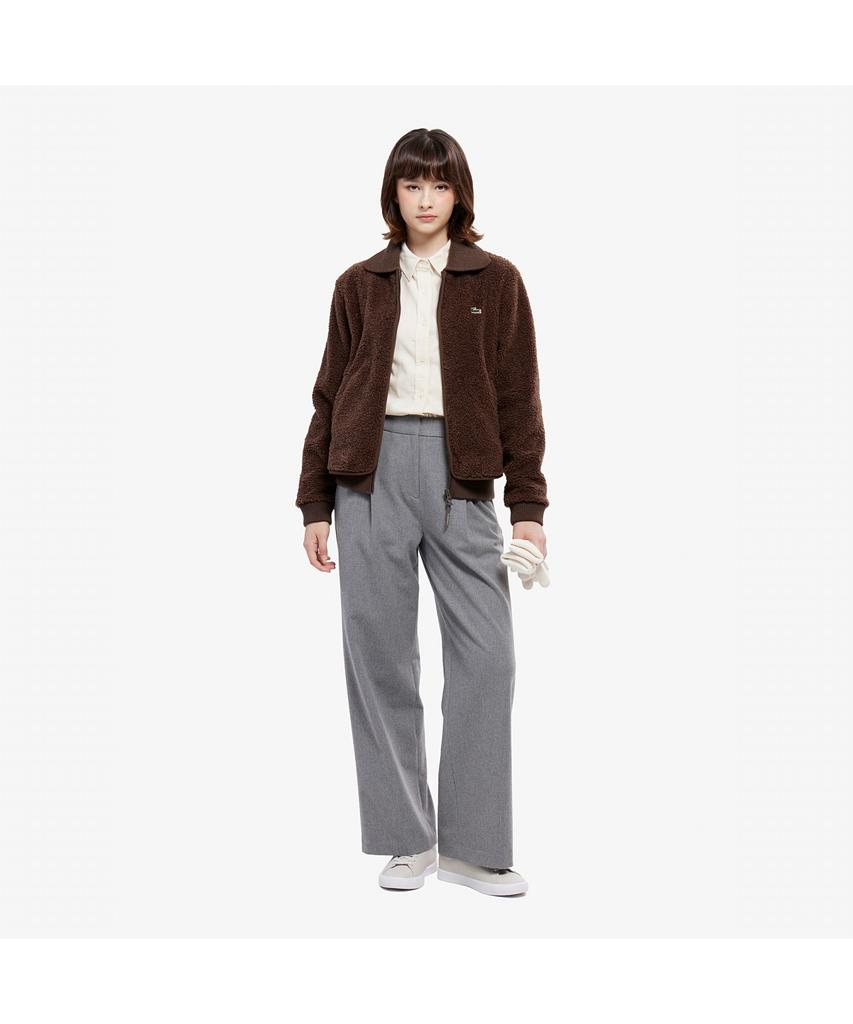 LACOSTE Женские полуширокие фланелевые брюки со складками Hf710E-55N Cca
