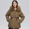 Fashion Women's Winter Coats 2023 New Korean Style Faux Wool Lining Parkas Hooded Faux Fur Collar Thick Warm Winter Jackets