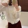 Ladies' Top for Outerwear Niche Design Round Neck Bow Western-style Korean Knitted Cardigan Sweater Spring and Autumn