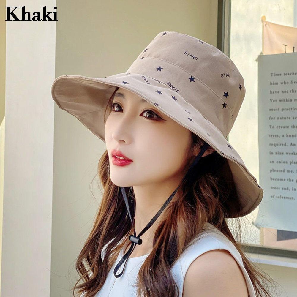 Sunscreen Bucket Hat Print Fishermen Cap Fashion Panama Hat Outdoor