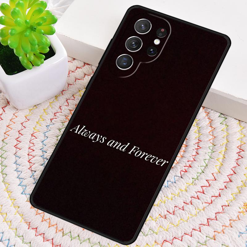 Оригинальный Чехол Для Телефона Из ТПУ 'Всегда и Навсегда' Для Samsung Galaxy note 10 pro S26 S25 S24 S23 S22 Ultra Plus S21 FE S20