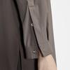Nike Dri-Fit 24.7 Perfect Stretch Fashion Versatile Polo Long Sleeve Shirt Women Shirts Mineral-Grey Baroque-Brown HQ0237-004