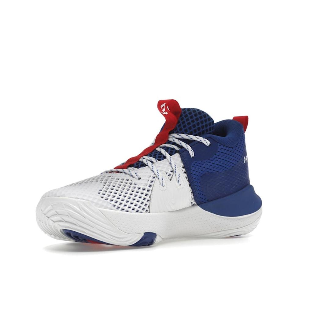 Under Armour Men's Embiid One "Brotherly Love" White/Royal Blue Basketball Shoes 3023086-107