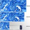 Синий Большой Игровой Коврик для Мыши XXL Strata Liquid Deskmat Нескользящий Резиновый Игровой Коврик для Мыши Компьютерные Коврики для Клавиатуры Большой Мауспад Геймер
